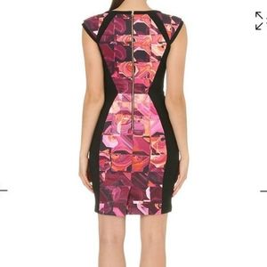 Ted Baker Black Multicolored Jasmaii Geomtric 0